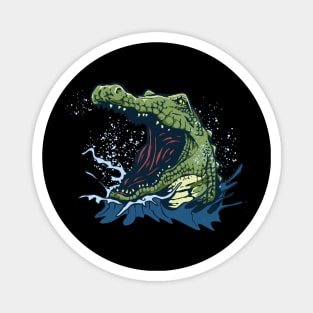 crocodile illustration Magnet